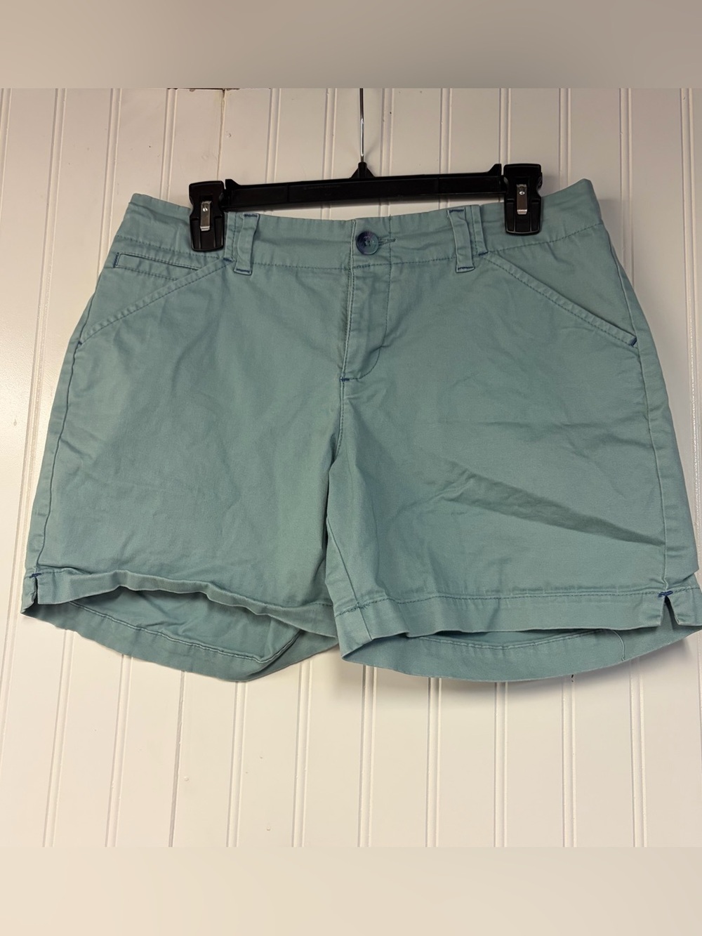 Lee Women's Light Teal Casual Shorts